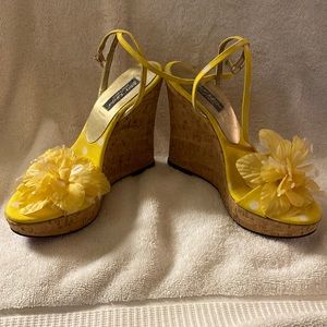 Good condition Betsey Johnson wedges size 5